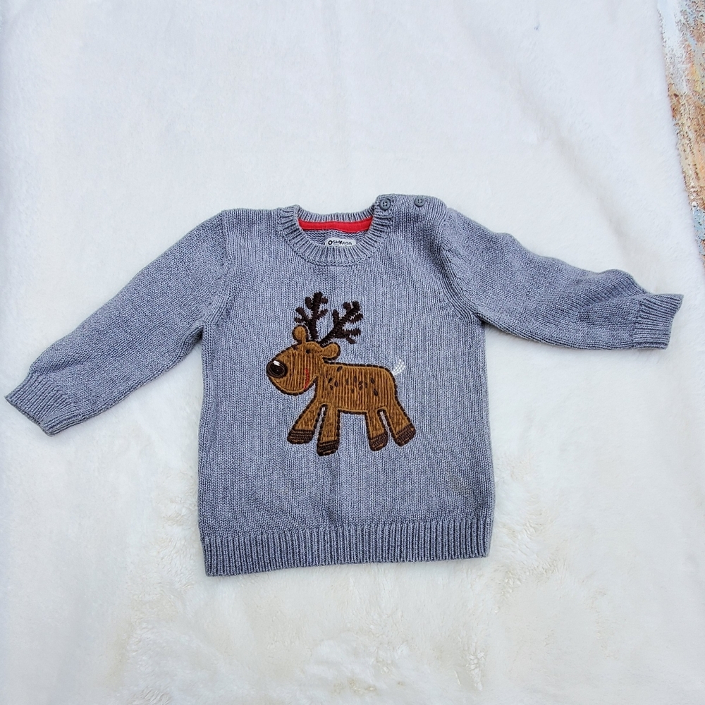 Reindeer sweater size 24M